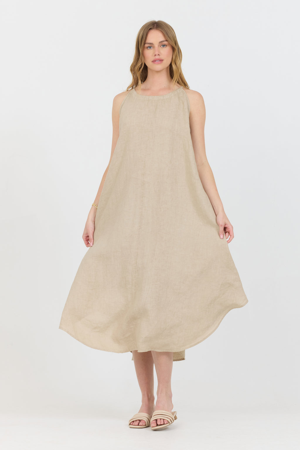 Linen Summer Dress - Canvas