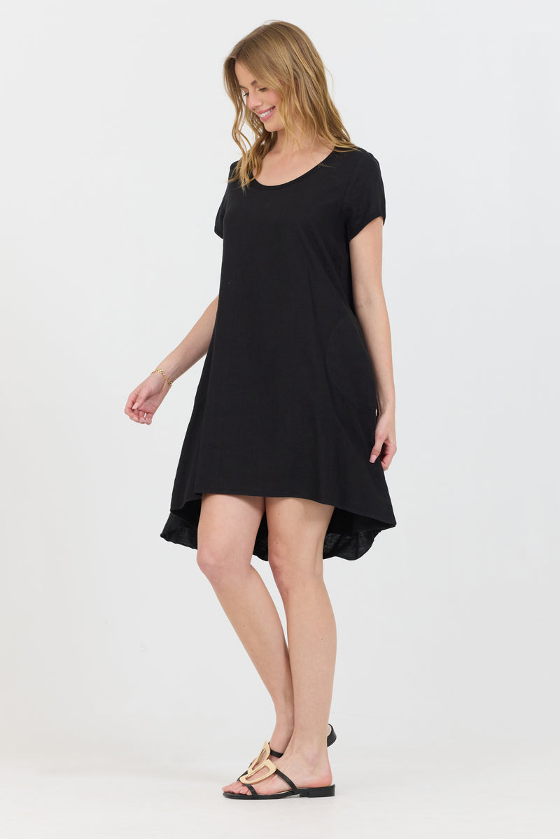 Scoop Mini Dress - Black