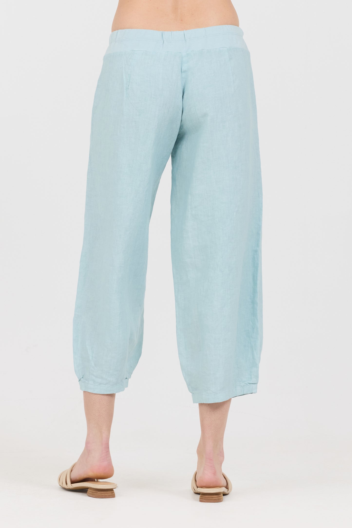 Drawstring Capris - Tiffany