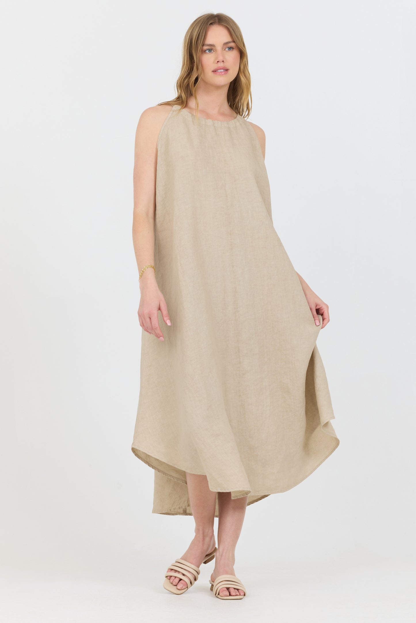 Linen Summer Dress - Canvas