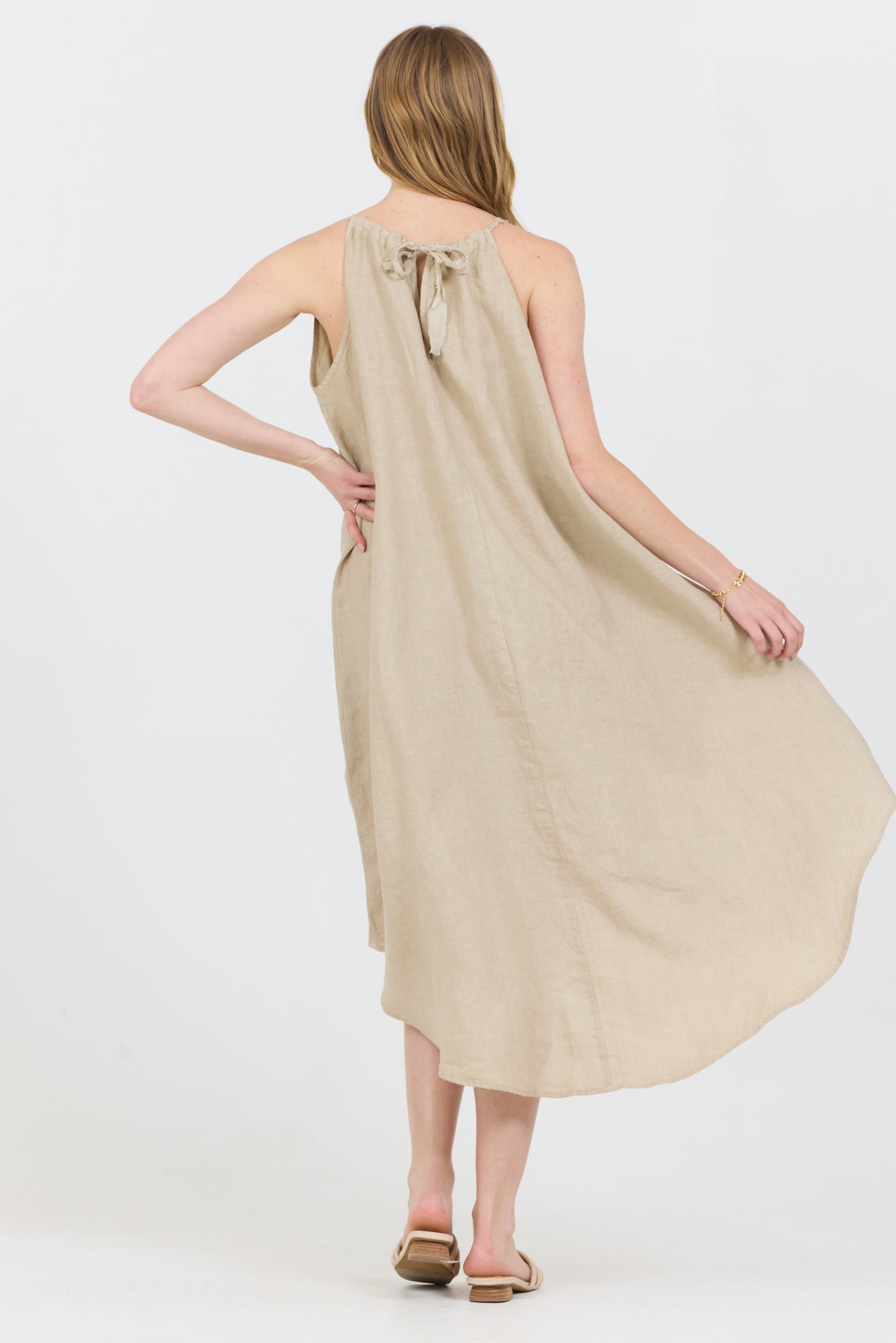 Linen Summer Dress - Canvas