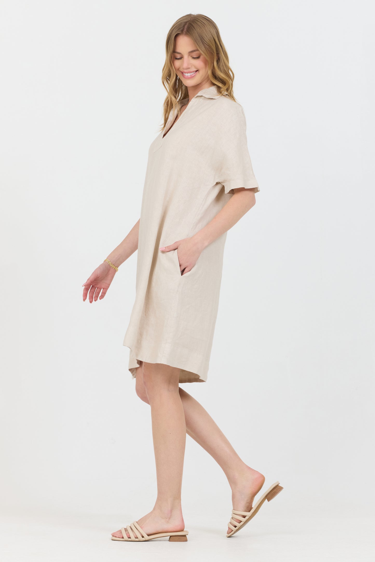 Linen Polo Dress