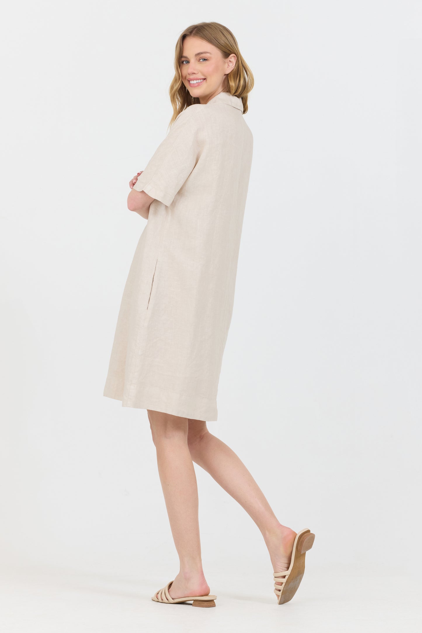 Linen Polo Dress