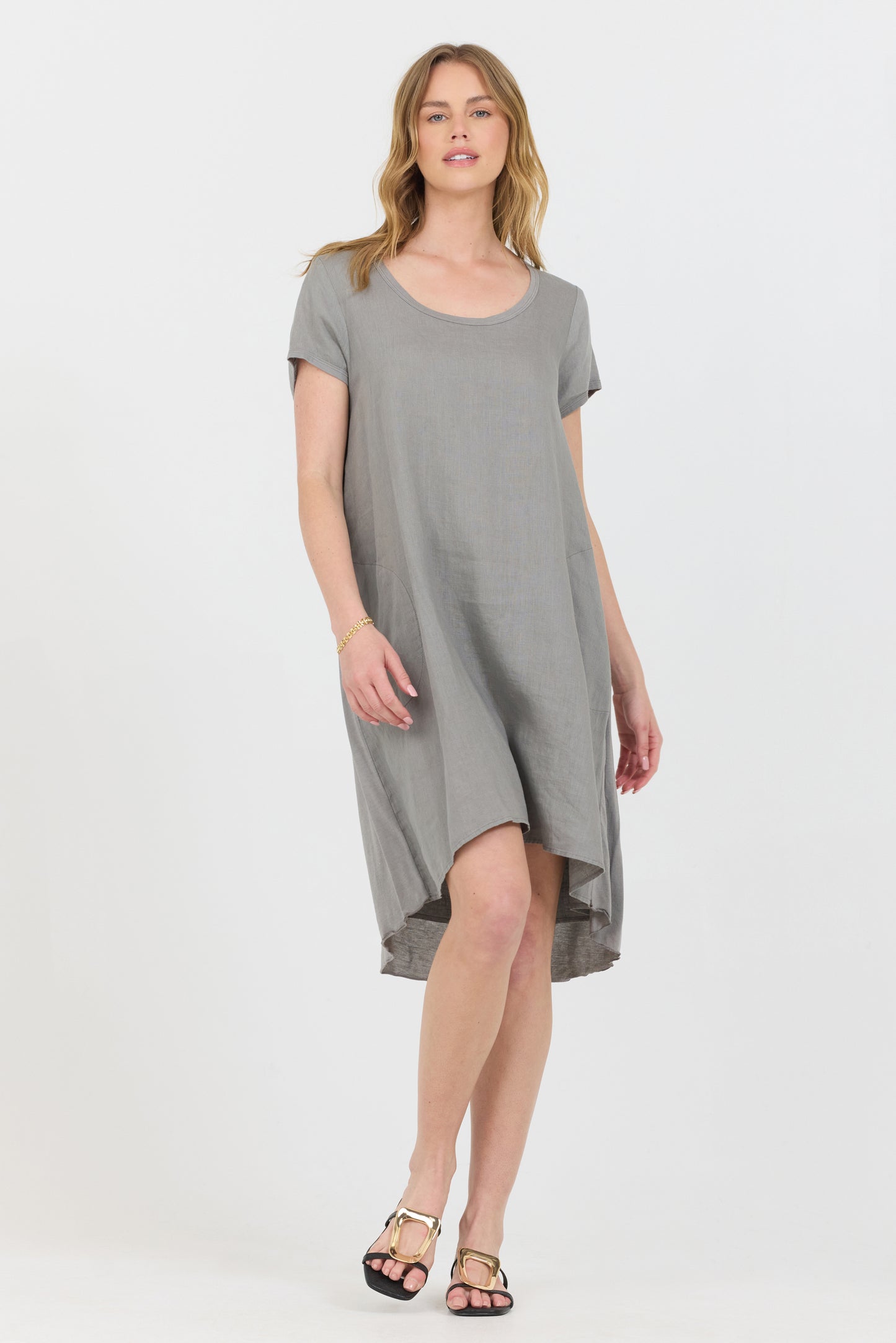 Scoop Mini Dress - Cargo