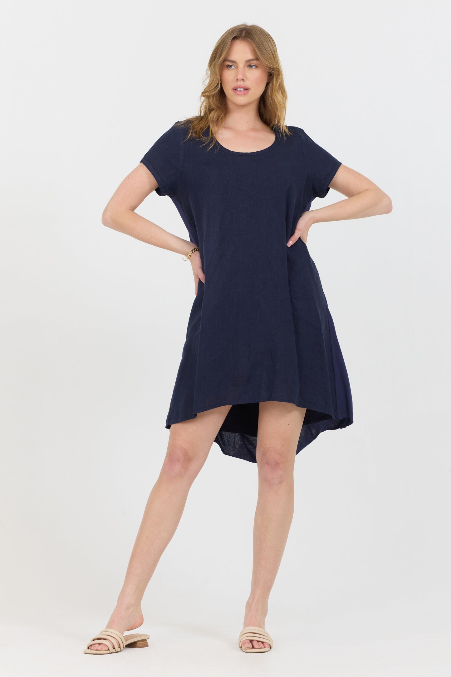 Scoop Mini Dress - Navy