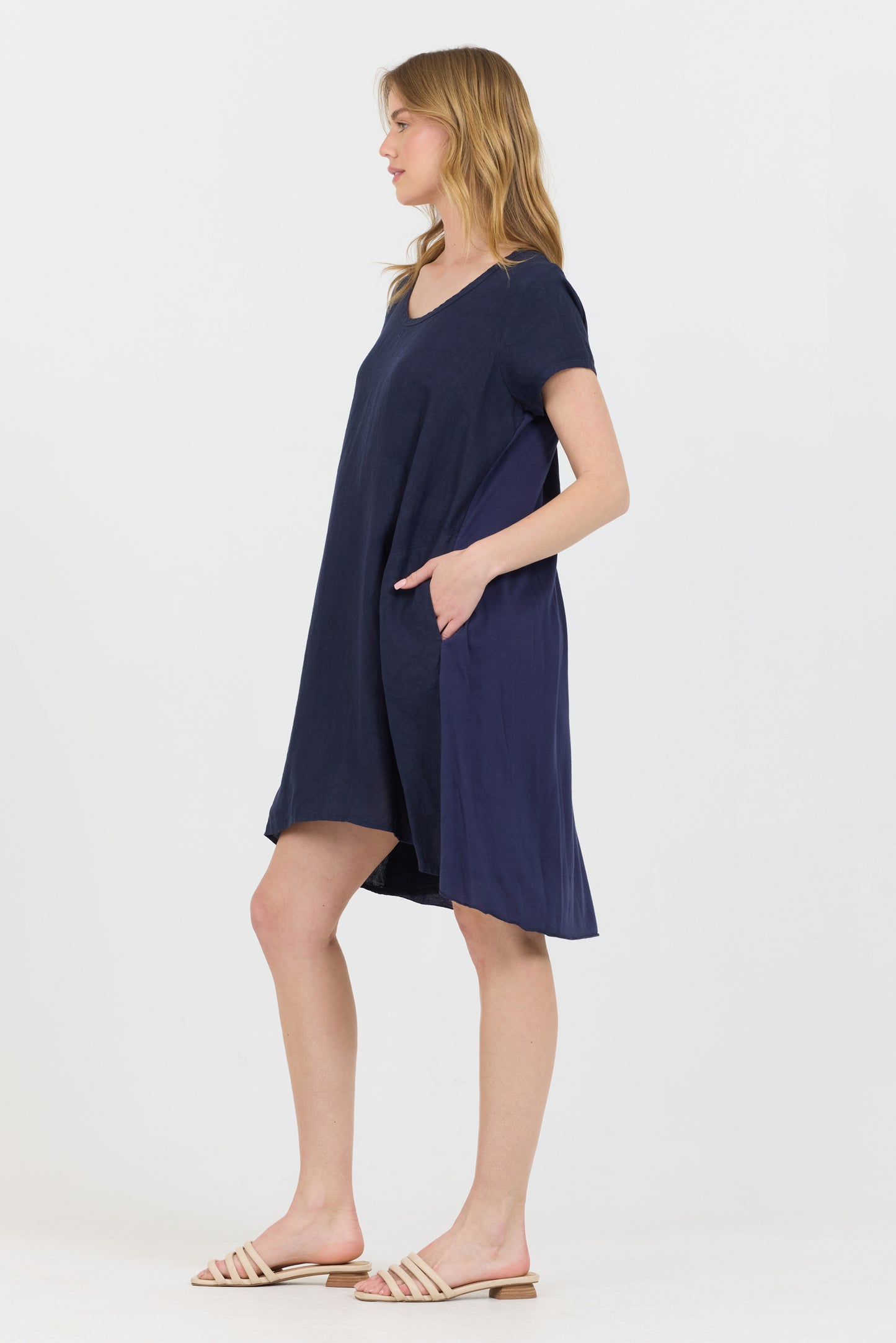 Scoop Mini Dress - Navy