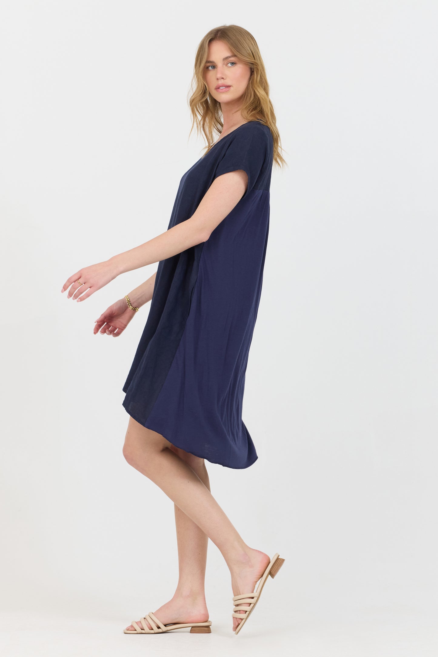 Scoop Mini Dress - Navy