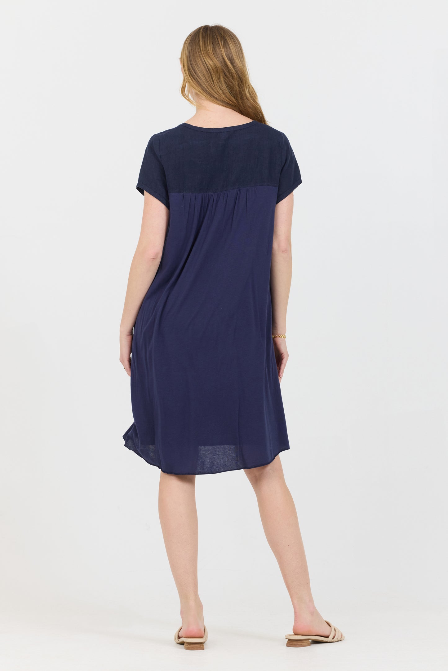 Scoop Mini Dress - Navy