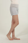 Linen Foldover Shorts - White - Shade